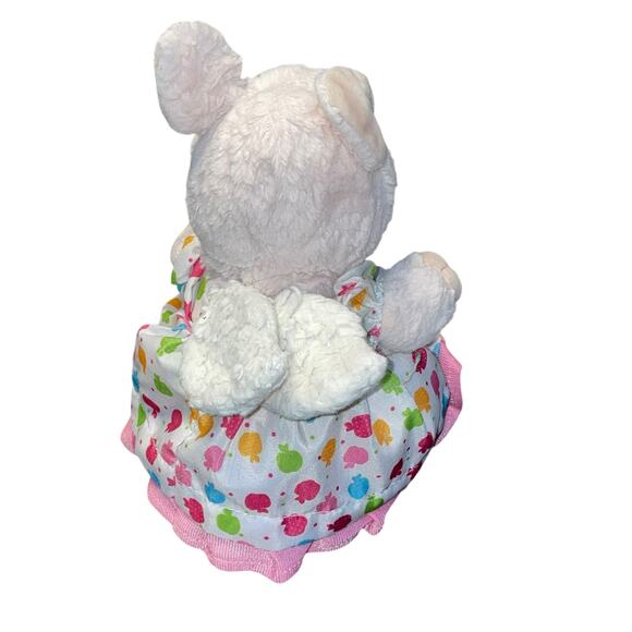 Mary Meyer Plush Pig Angel Wings Dress Apple Stuffed Animal Shower Nursery 10” - Picture 9 of 14